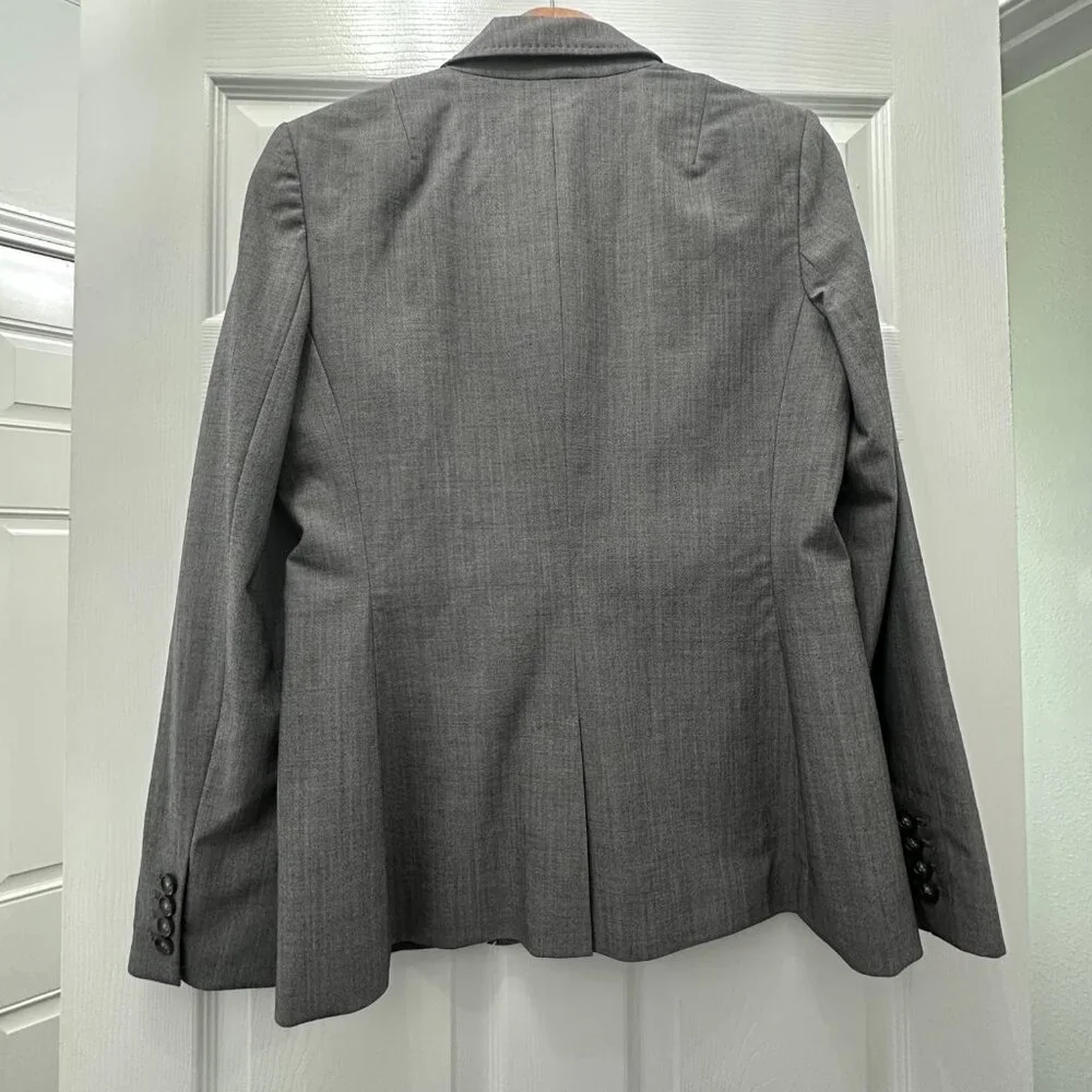 Banana Republic Gray Blazer Suit Jacket Size 12 - Picture 9 of 14